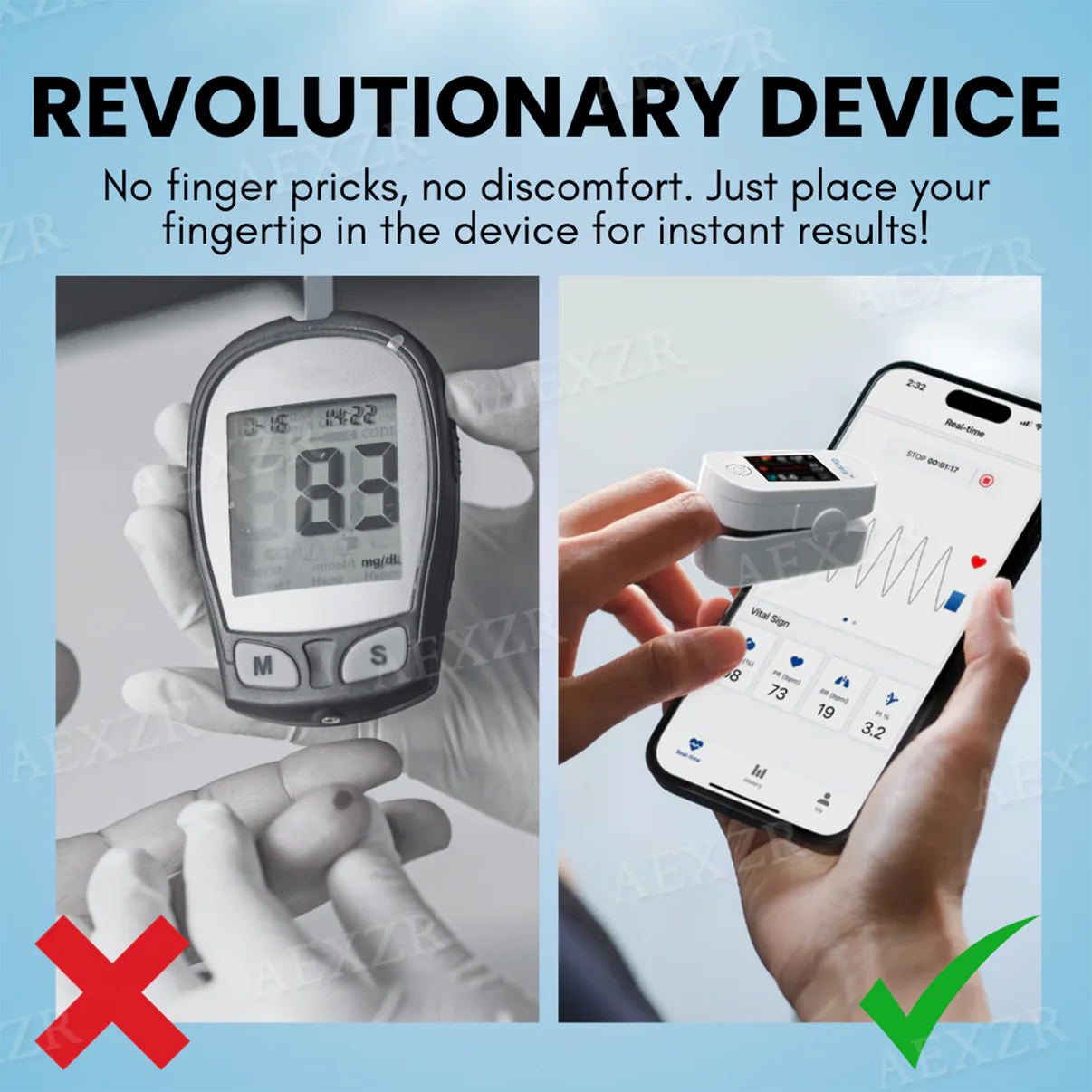 Glycenx™🎉WINTER SALES🎉- 𝕤𝕒𝕧𝕖 𝕦𝕡 𝕥𝕠 -58% OFF Precision Glucose Monitoring Device